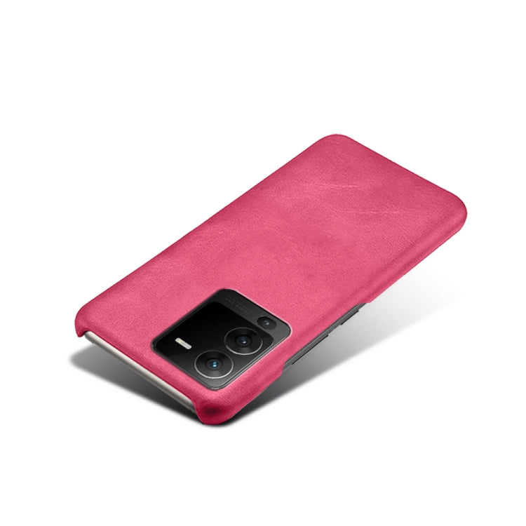 For vivo S15 Calf Texture PC + PU Phone Case