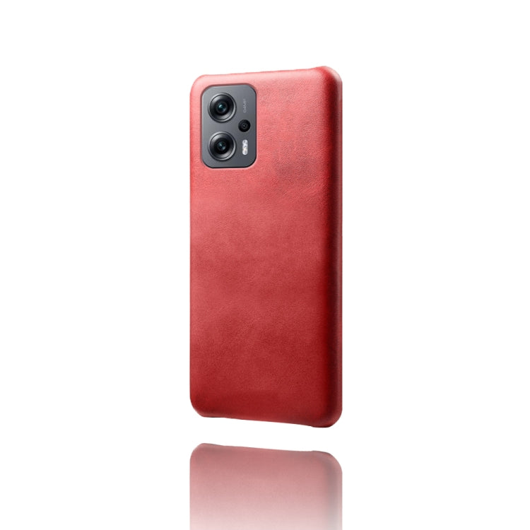 For Xiaomi Redmi Note 11T Pro+ Calf Texture PC + PU Phone Case