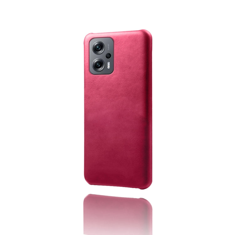For Xiaomi Redmi Note 11T Pro+ Calf Texture PC + PU Phone Case