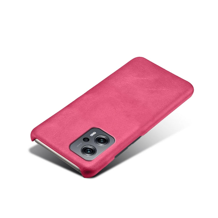 For Xiaomi Redmi Note 11T Pro+ Calf Texture PC + PU Phone Case