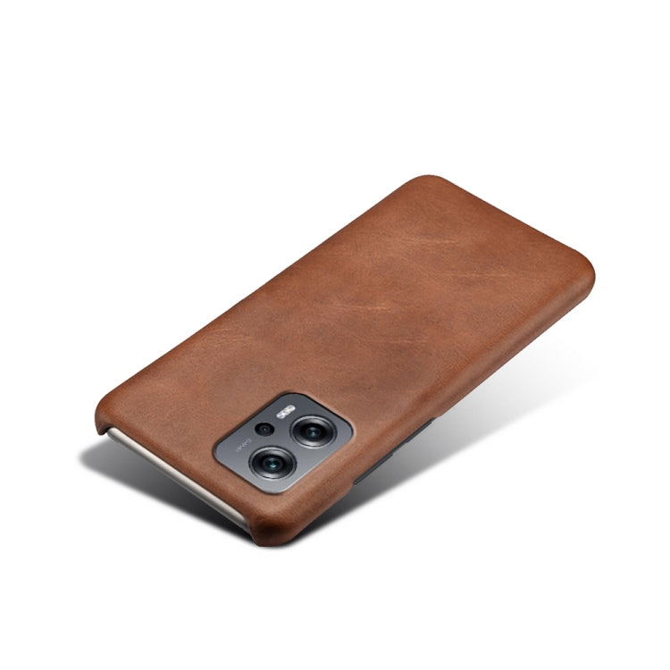 For Xiaomi Redmi Note 11T Pro+ Calf Texture PC + PU Phone Case