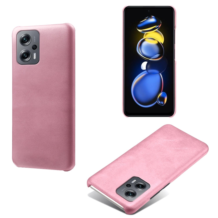 For Xiaomi Redmi Note 11T Pro Calf Texture PC + PU Phone Case