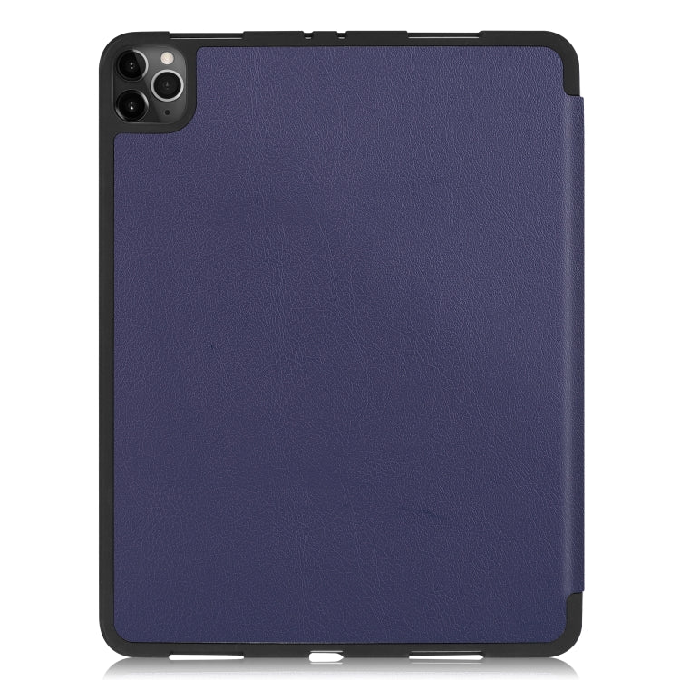 For iPad Pro 11 inch 2020 Custer Pattern TPU Smart Tablet Holster with Sleep Function & Tri-Fold Bracket & Pen Slot
