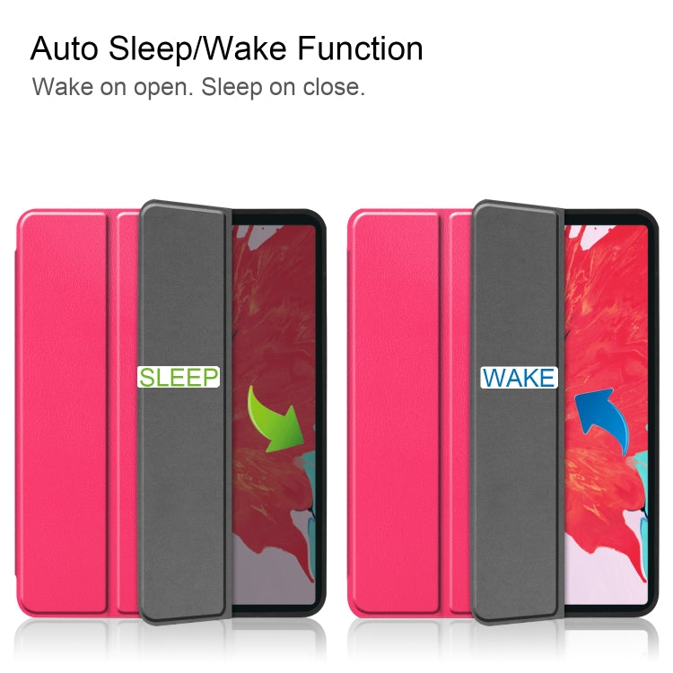 For iPad Pro 11 inch 2020 Custer Pattern TPU Smart Tablet Holster with Sleep Function & Tri-Fold Bracket & Pen Slot