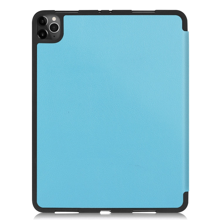 For iPad Pro 11 inch 2020 Custer Pattern TPU Smart Tablet Holster with Sleep Function & Tri-Fold Bracket & Pen Slot