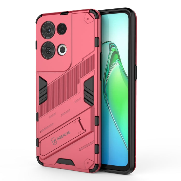 For OPPO Reno8 Pro Punk Armor 2 in 1 PC + TPU Shockproof Phone Case with Invisible Holder