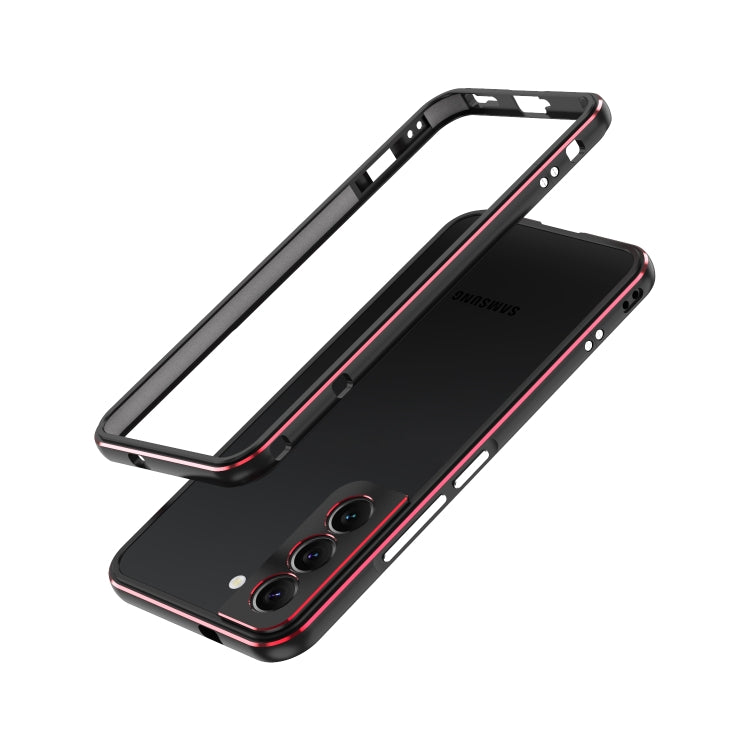 For Samsung Galaxy S22+ 5G Aurora Series Lens Protector + Metal Frame Protective Phone Case