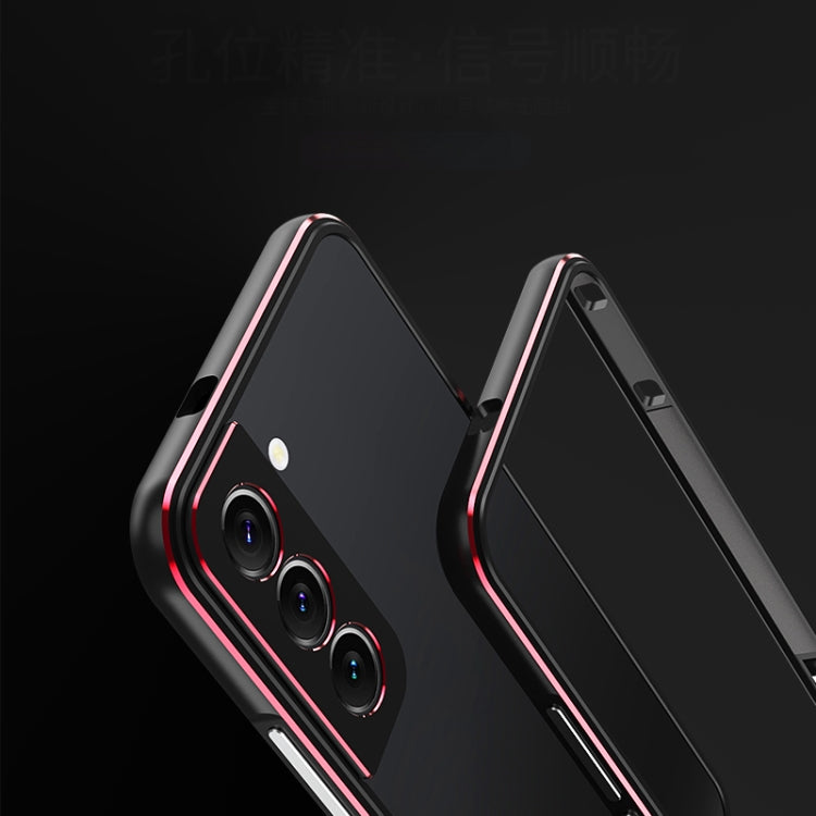 For Samsung Galaxy S22+ 5G Aurora Series Lens Protector + Metal Frame Protective Phone Case