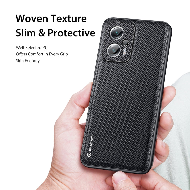 For Xiaomi Redmi Note 11T Pro / Note 11T Pro+ DUX DUCIS Fino Series PU + TPU Phone Case