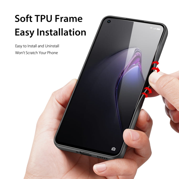 For OPPO Reno8 Pro DUX DUCIS Fino Series PU + TPU Phone Case(Black)