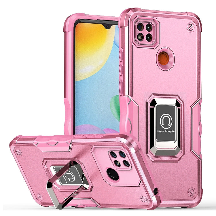 For Xiaomi Redmi 9C Ring Holder Non-slip Shockproof Armor Phone Case