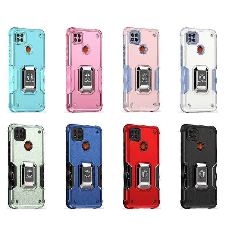 For Xiaomi Redmi 9C Ring Holder Non-slip Shockproof Armor Phone Case