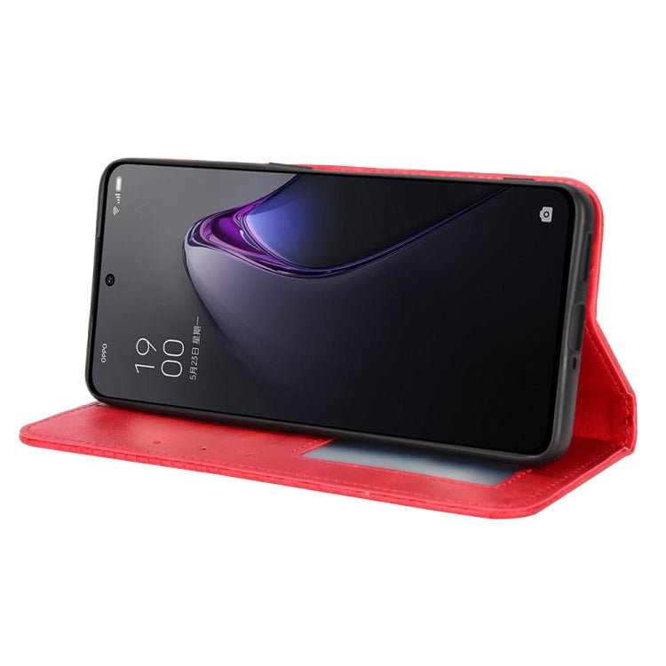 For OPPO Reno8 Pro+ Magnetic Buckle Retro Crazy Horse Leather Phone Case