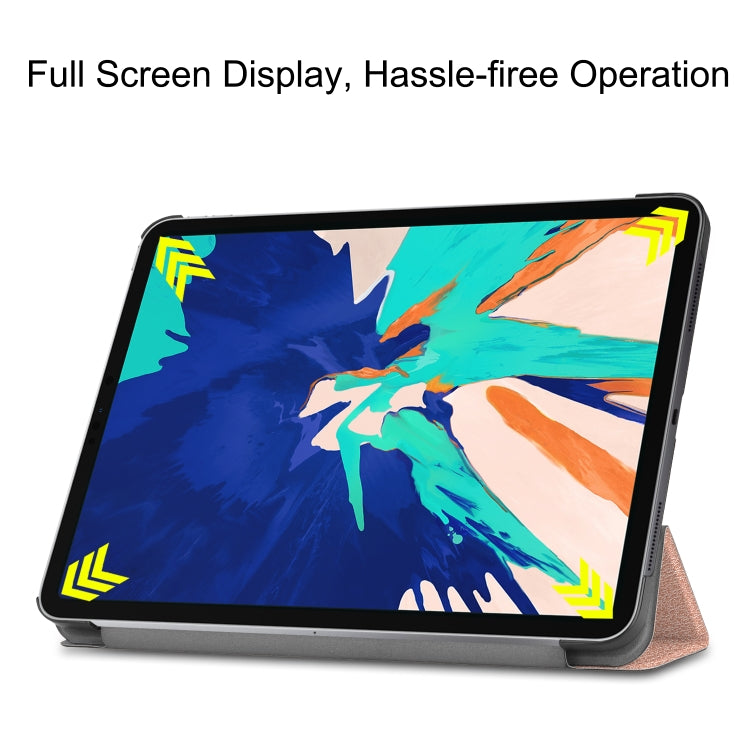 For iPad Pro 12.9 inch 2020 Custer Teature Smart Tablet Holster with Sleep / Wake-up Function & 3-Fold Holder