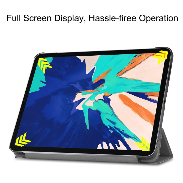 For iPad Pro 12.9 inch 2020 Custer Teature Smart Tablet Holster with Sleep / Wake-up Function & 3-Fold Holder
