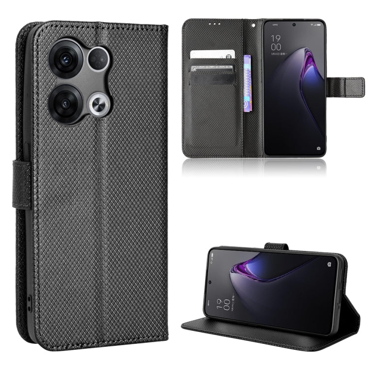 For OPPO Reno8 Diamond Texture Leather Phone Case