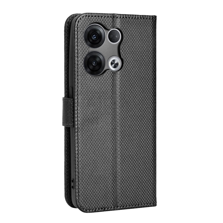 For OPPO Reno8 Diamond Texture Leather Phone Case