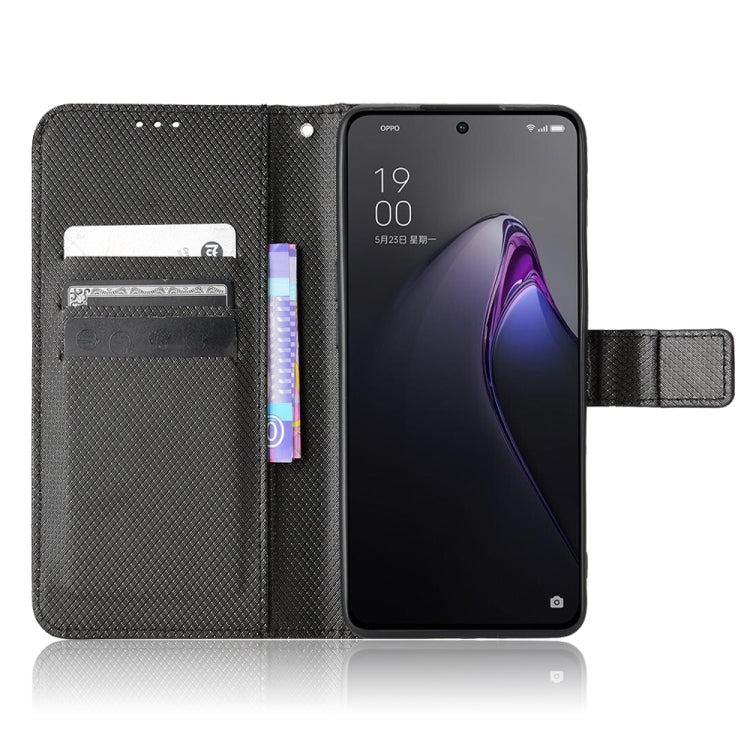 For OPPO Reno8 Diamond Texture Leather Phone Case