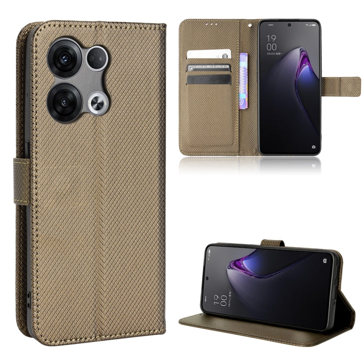 For OPPO Reno8 Diamond Texture Leather Phone Case