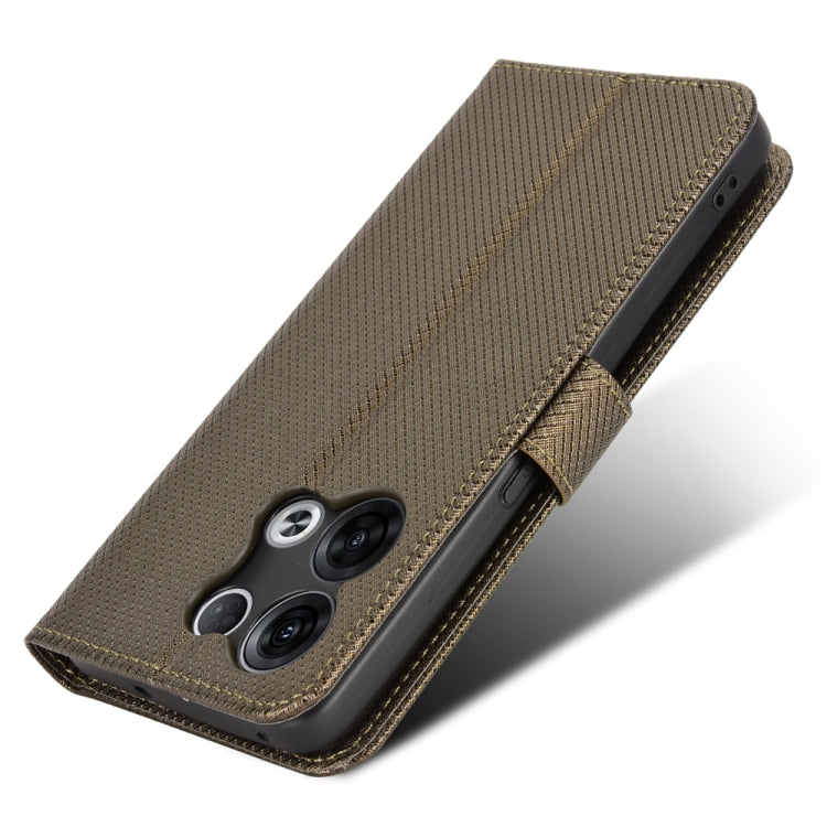 For OPPO Reno8 Diamond Texture Leather Phone Case