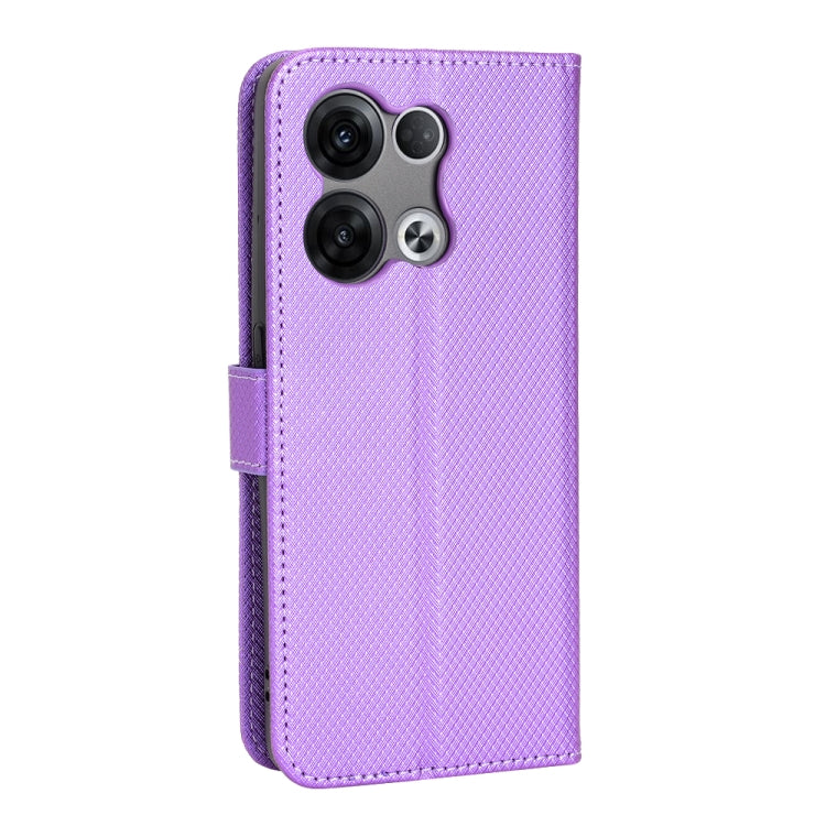 For OPPO Reno8 Diamond Texture Leather Phone Case