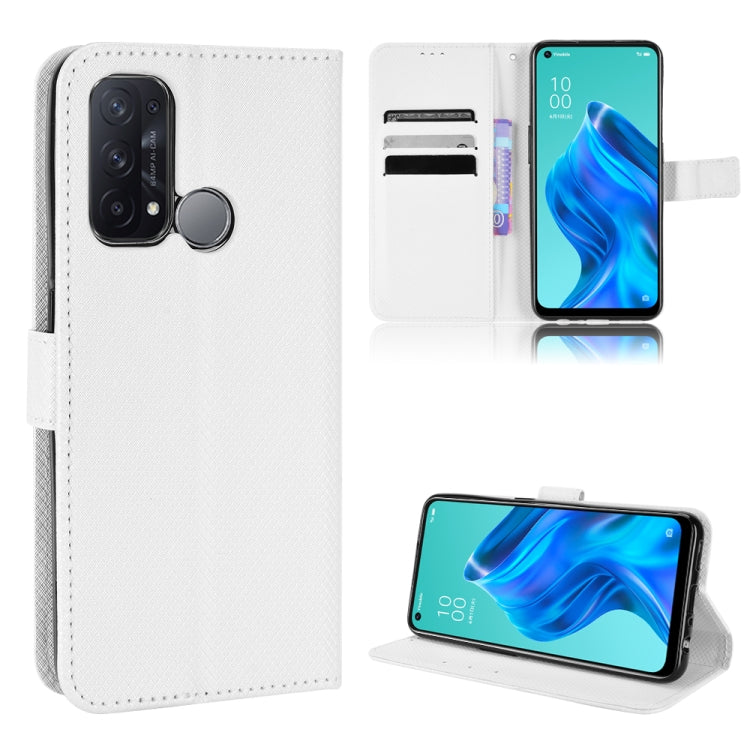 For OPPO Reno5 A Diamond Texture Leather Phone Case