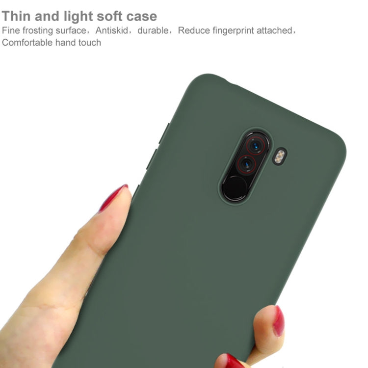For Xiaomi Pocophone F1 IMAK UC-1 Series Shockproof Frosted TPU Protective Case(Green)