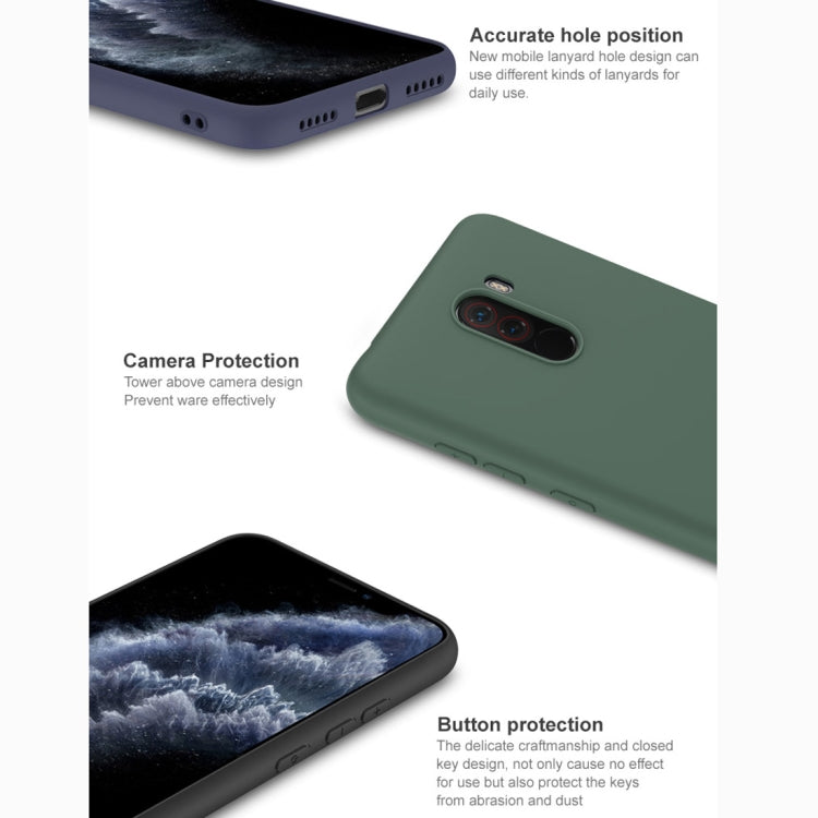 For Xiaomi Pocophone F1 IMAK UC-1 Series Shockproof Frosted TPU Protective Case(Green)