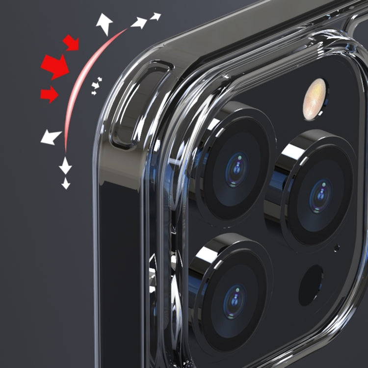 For iPhone 12 Shockproof TPU Single-sided Glass Protective Phone Case Pro