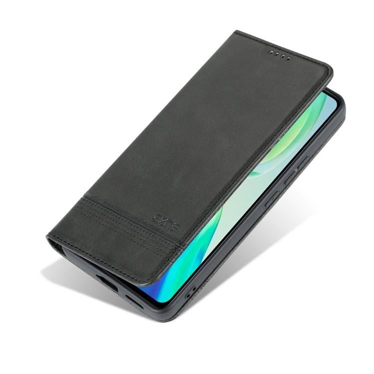 For vivo S15 Pro AZNS Magnetic Calf Texture Leather Phone Case