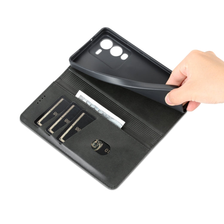 For vivo S15 Pro AZNS Magnetic Calf Texture Leather Phone Case