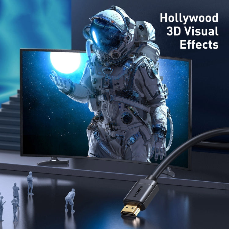 Baseus HD Series HDMI to HDMI HD Adapter Cable, Cable Length:0.75m