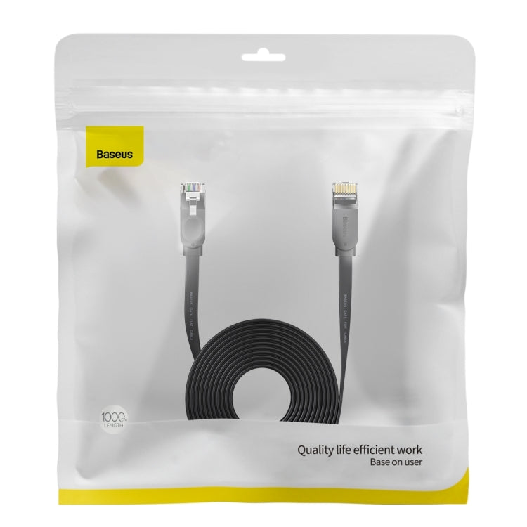 Baseus High Speed Six Types RJ45 Gigabit Flat Network Cable, Cable Length:10m