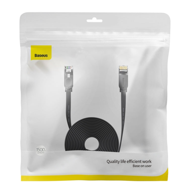 Baseus High Speed Six Types RJ45 Gigabit Flat Network Cable, Cable Length:15m