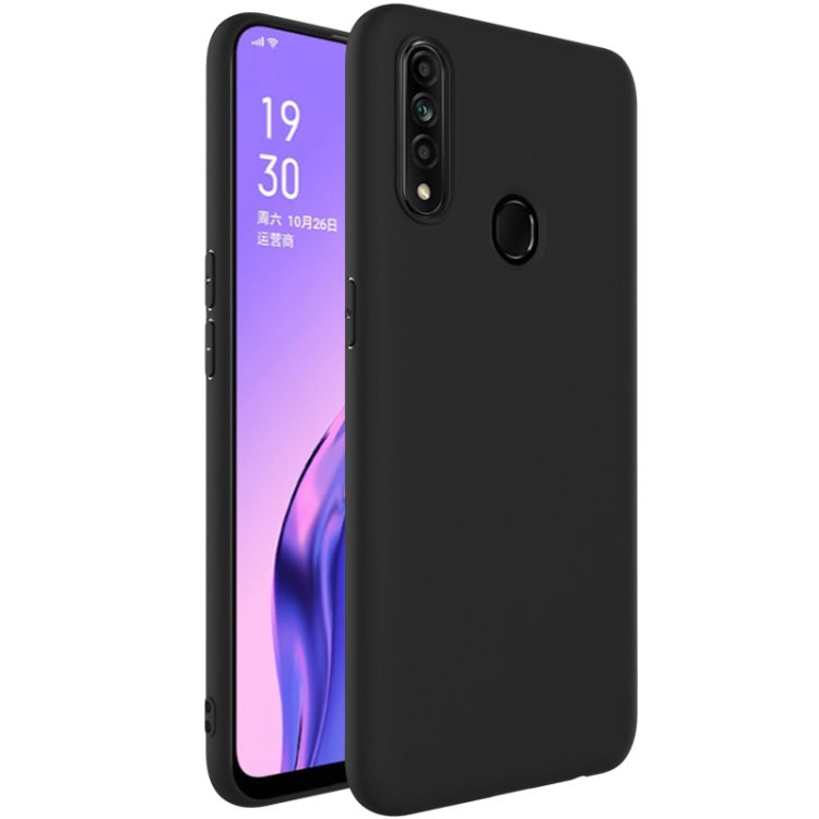 For OPPO A8 IMAK TPU Matte Soft Cover UC-1 Series(Black)