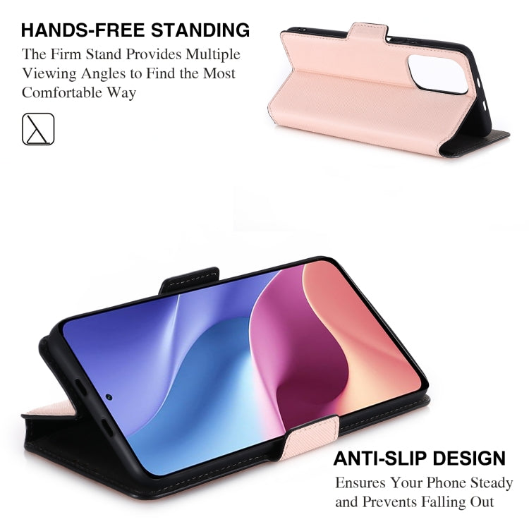 For Xiaomi Redmi K40 / K40 Pro MUXMA MX115 Cross Texture Oil Edge Flip Leather Phone Case