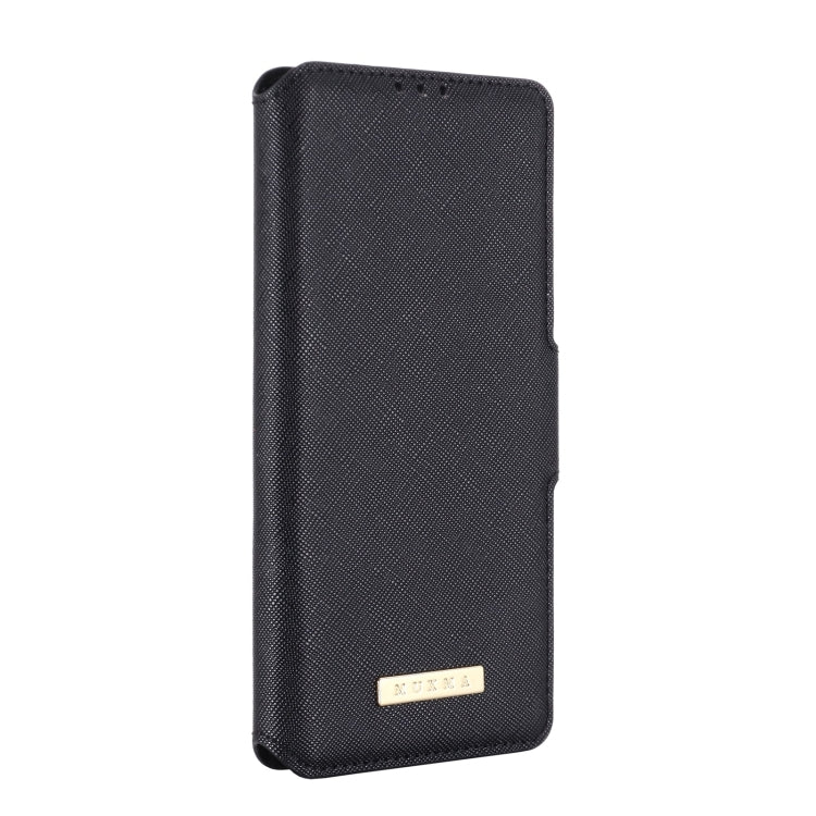 For Xiaomi Redmi K40 / K40 Pro MUXMA MX115 Cross Texture Oil Edge Flip Leather Phone Case