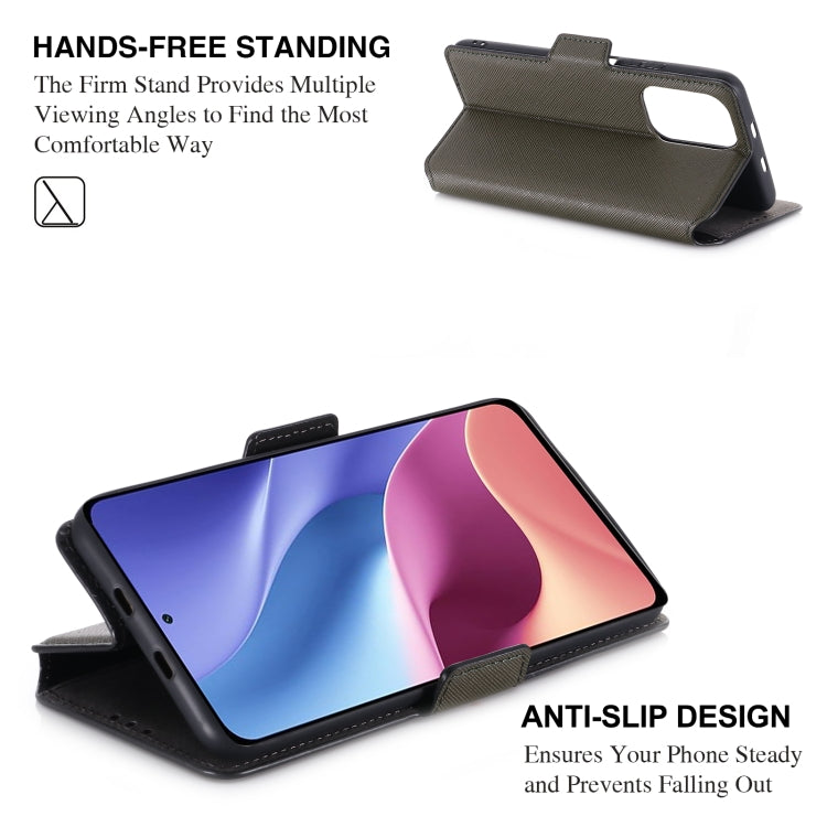 For Xiaomi Redmi K40 / K40 Pro MUXMA MX115 Cross Texture Oil Edge Flip Leather Phone Case