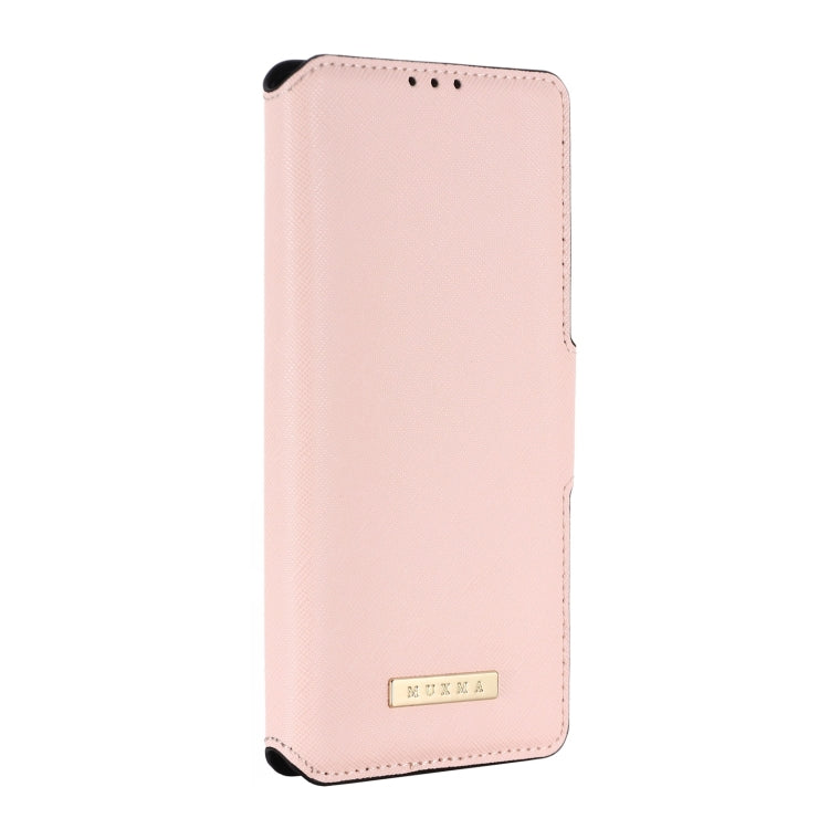 For Xiaomi Redmi Note 9 4G / Redmi 9T MUXMA MX115 Cross Texture Oil Edge Flip Leather Phone Case