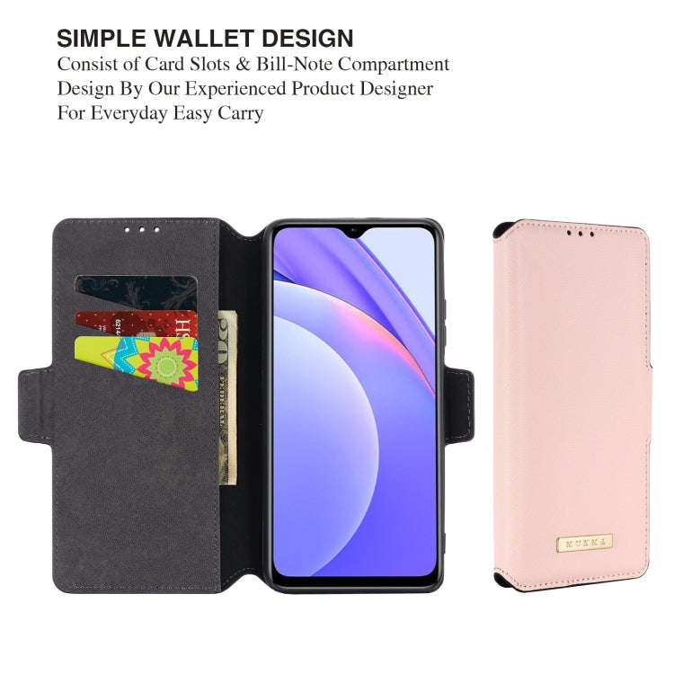 For Xiaomi Redmi Note 9 4G / Redmi 9T MUXMA MX115 Cross Texture Oil Edge Flip Leather Phone Case