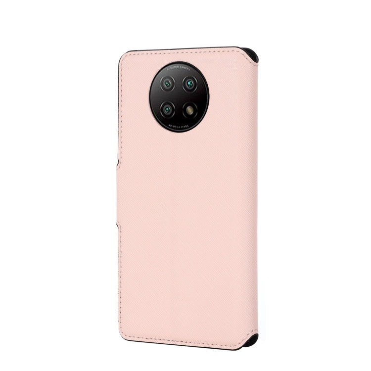 For Xiaomi Redmi Note 9 5G / 9T 5G MUXMA MX115 Cross Texture Oil Edge Flip Leather Phone Case