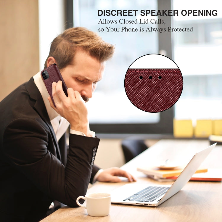 For Xiaomi Redmi Note 9 5G / 9T 5G MUXMA MX115 Cross Texture Oil Edge Flip Leather Phone Case