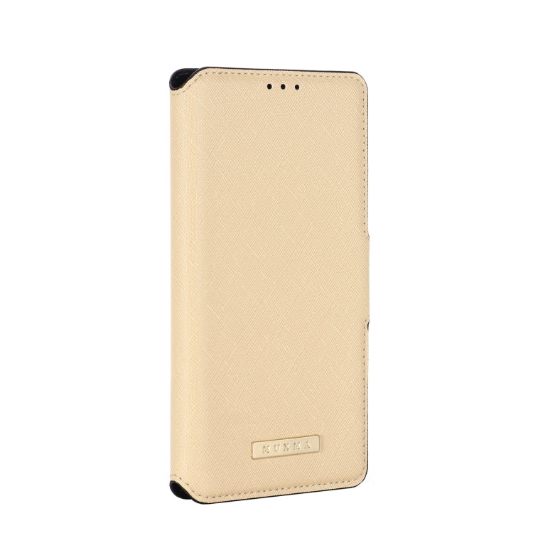 For Xiaomi Redmi Note 9 5G / 9T 5G MUXMA MX115 Cross Texture Oil Edge Flip Leather Phone Case