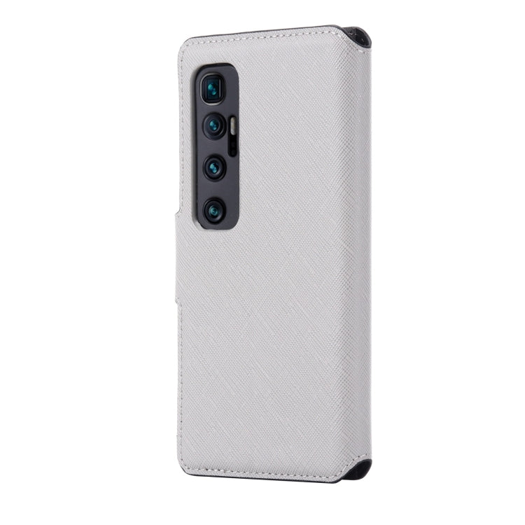 For Xiaomi Mi 10 Ultra MUXMA MX115 Cross Texture Oil Edge Flip Leather Phone Case