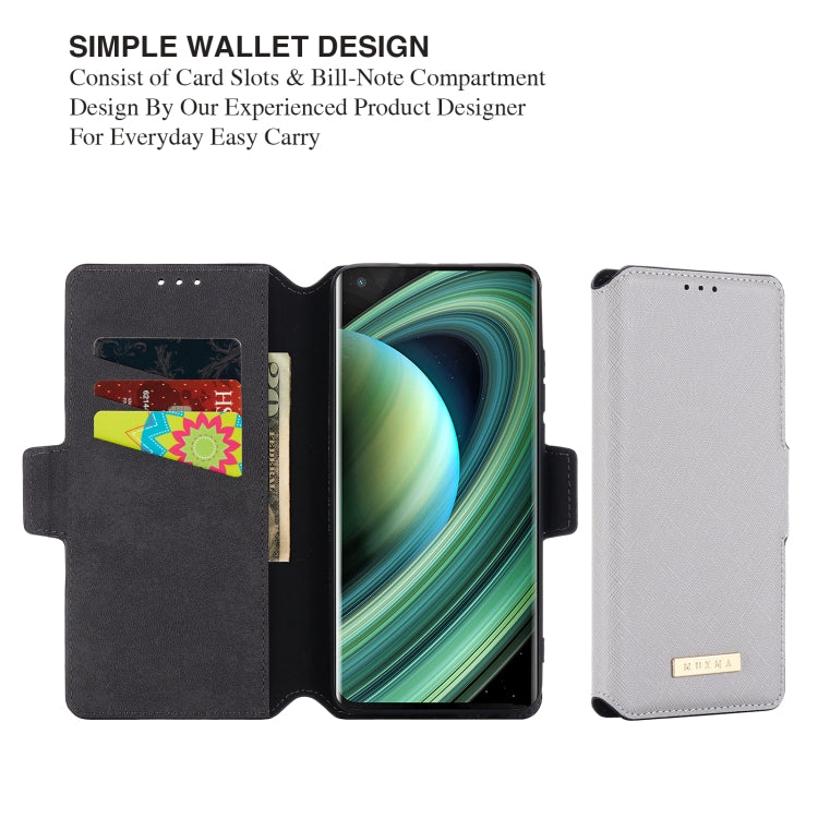 For Xiaomi Mi 10 Ultra MUXMA MX115 Cross Texture Oil Edge Flip Leather Phone Case