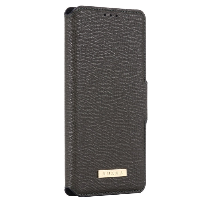 For Xiaomi Mi 10 Ultra MUXMA MX115 Cross Texture Oil Edge Flip Leather Phone Case