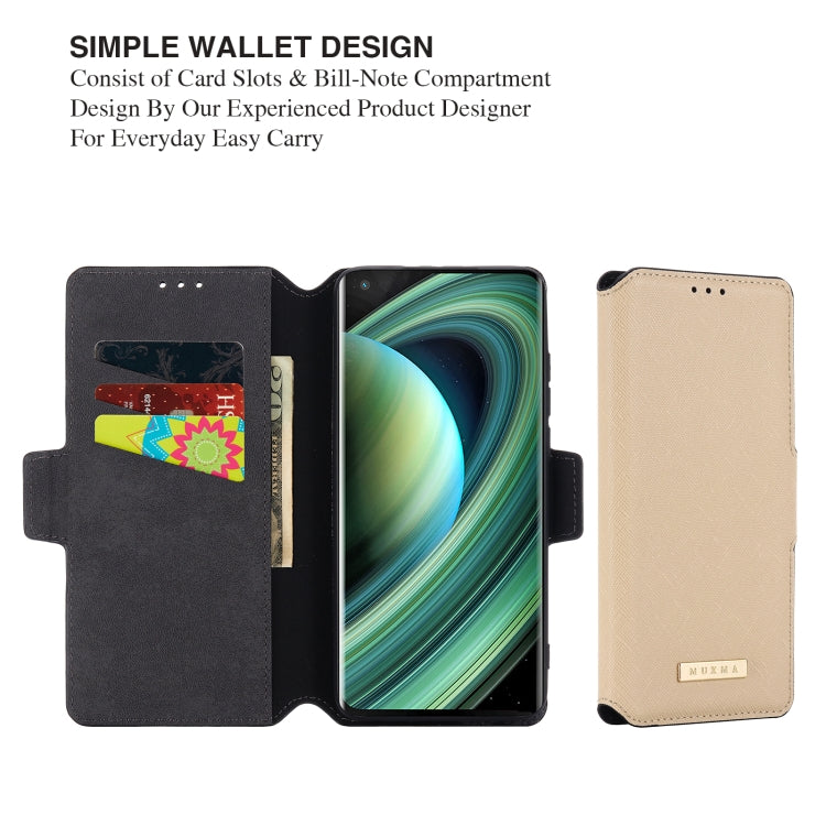 For Xiaomi Mi 10 Ultra MUXMA MX115 Cross Texture Oil Edge Flip Leather Phone Case