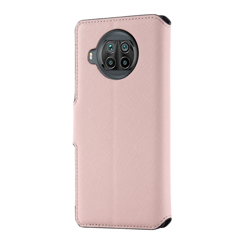 For Xiaomi Mi 10T Lite 5G MUXMA MX115 Cross Texture Oil Edge Flip Leather Phone Case