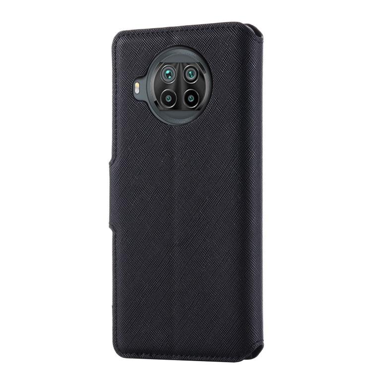 For Xiaomi Mi 10T Lite 5G MUXMA MX115 Cross Texture Oil Edge Flip Leather Phone Case