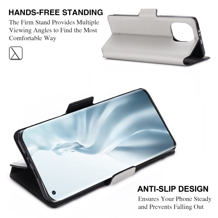 For Xiaomi Mi 11 MUXMA MX115 Cross Texture Oil Edge Flip Leather Phone Case